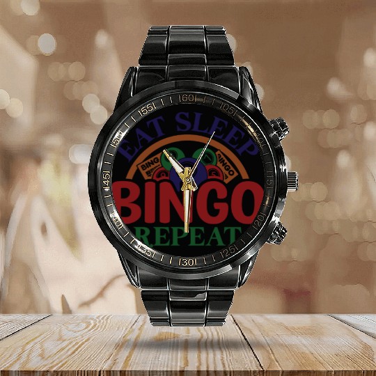 Bingo Card Game Grandma Bingo Player Bingo Cards Calendar Steel Band Watch
