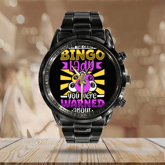 Bingo Card Game Grandma Bingo Player Bingo Cards Calendar Steel Band Watch