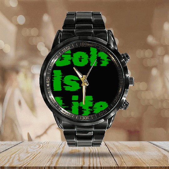 I Like Golfing, Golf Player, Golfing, Golf Is Life Calendar Steel Band Watch