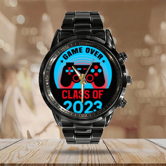 2023 Game Over Class of 2023 Graduate Awesome Calendar Steel Band Watch