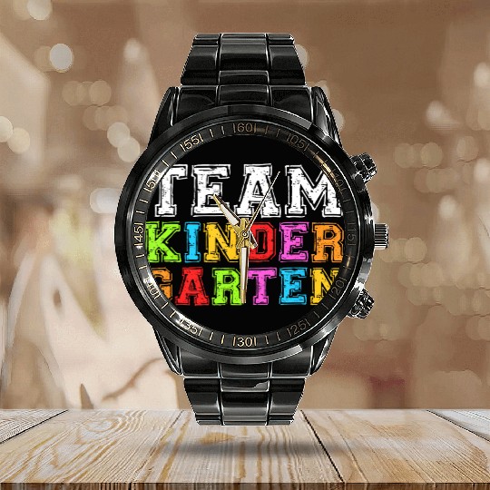 Team Kindergarten Teacher Graduation Calendar Steel Band Watch