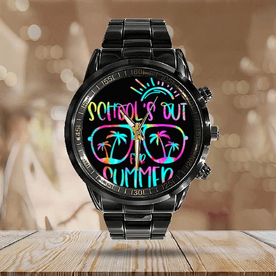 Last Day Of School Schools Out For Summer Teacher Calendar Steel Band Watch