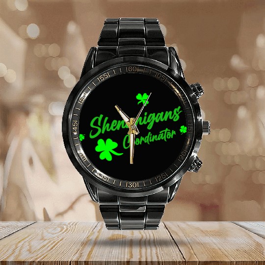 Shenanigans Coordinator Teacher St Patrick'S Day Calendar Steel Band Watch