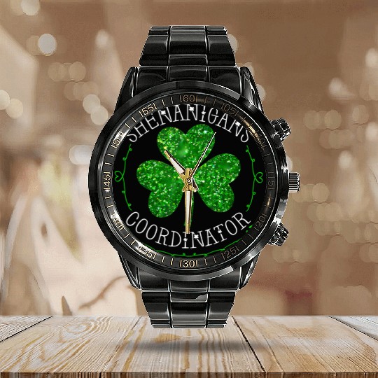 Shenanigans Coordinator Teacher St Patric Day Calendar Steel Band Watch