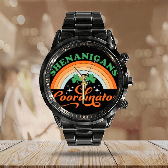 Shenanigans Coordinator Teacher St Patrick'S Day Calendar Steel Band Watch