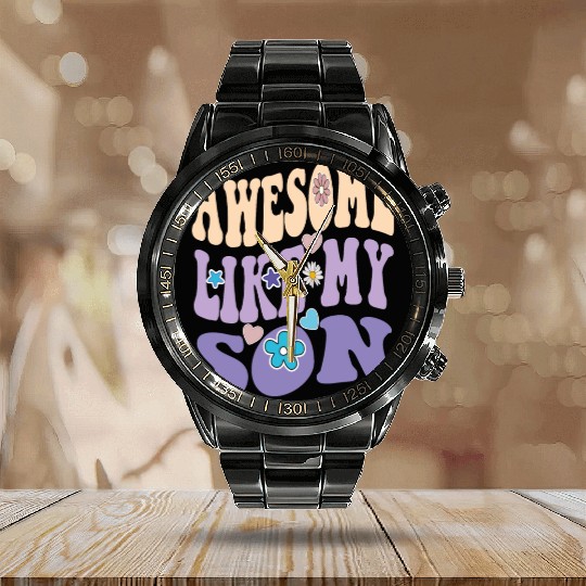 Awesome like my Son Calendar Steel Band Watch