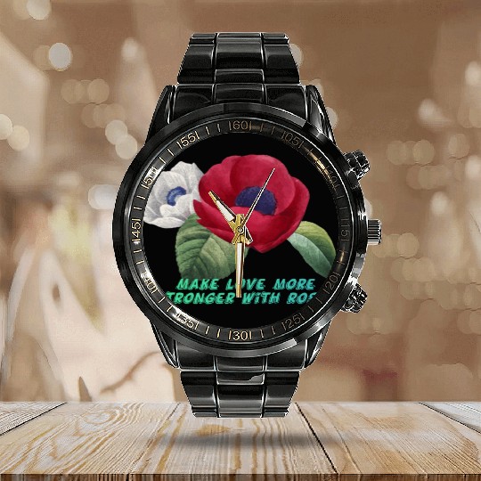 Embracing Romance with the Rose Calendar Steel Band Watch