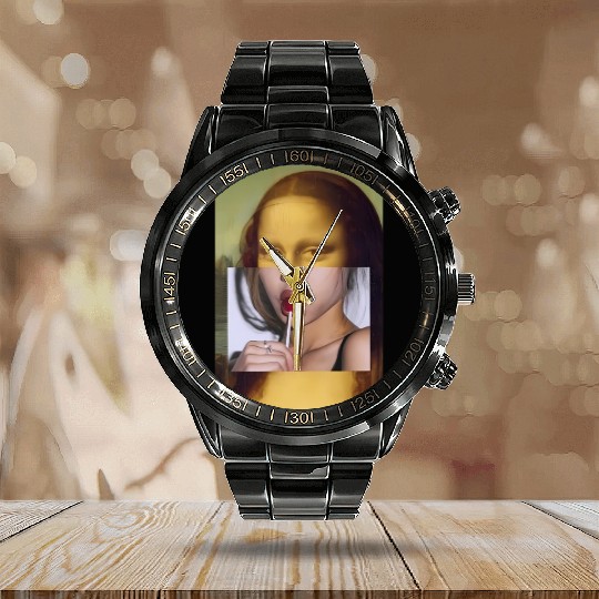 Mona Lisa Lollipop Mona Lisa Calendar Steel Band Watch