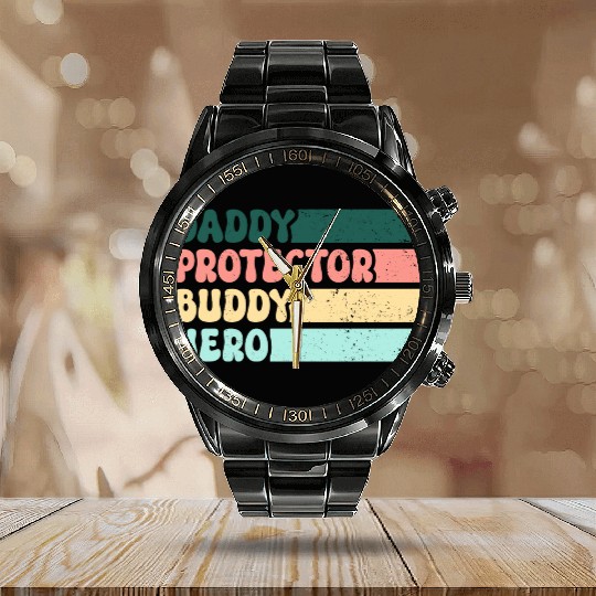 Fan Daddy gift / Father's Day Calendar Steel Band Watch