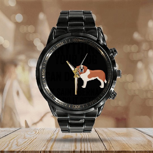Saint Bernard Calendar Steel Band Watch