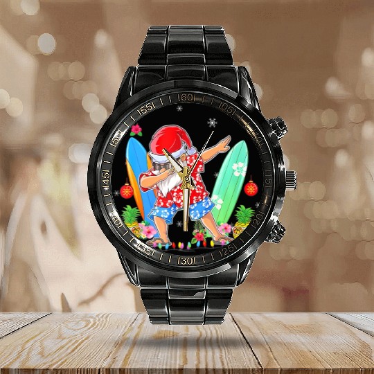 CHRISTMAS IN JULY Summer Xmas Decoration Calendar Steel Band Watch