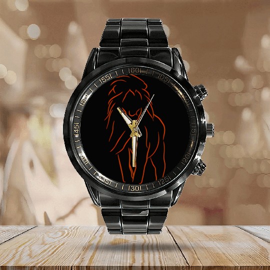 Lion King Of The Calendar Steel Band Watch