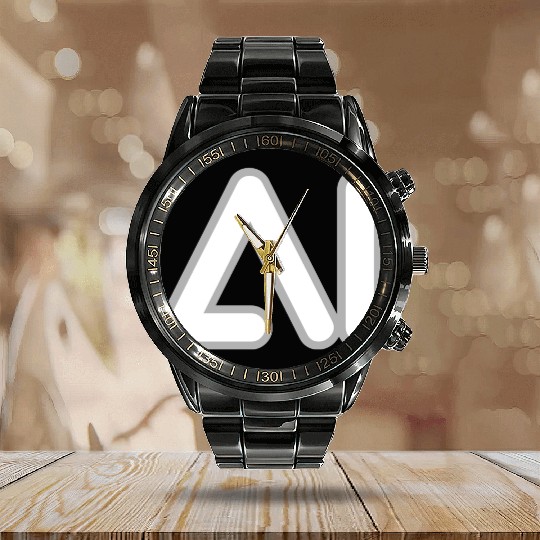 AI Artificial Intelligence Computer Science Calendar Steel Band Watch