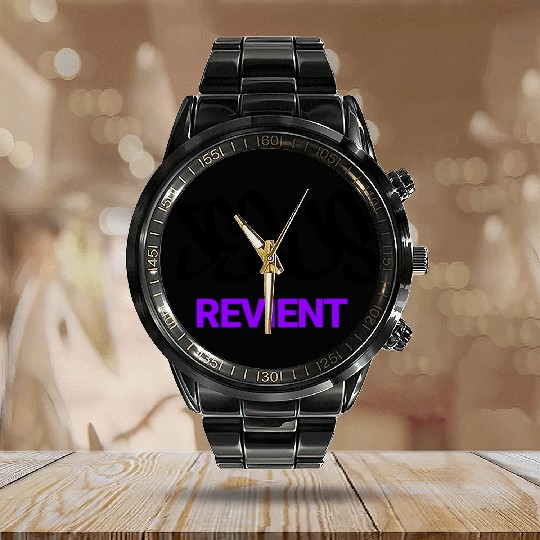 JESUS is coming back Calendar Steel Band Watch