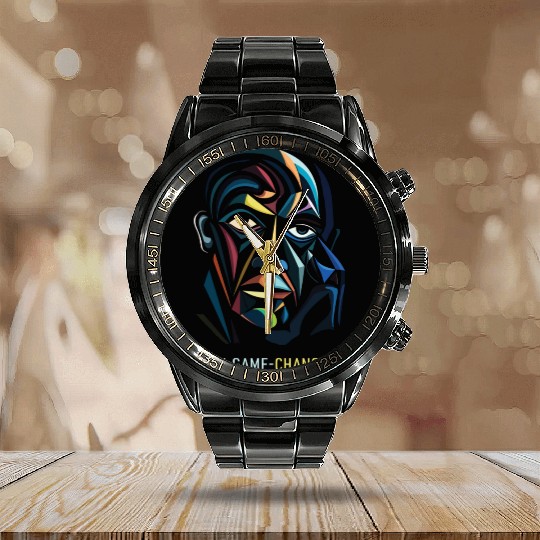 Be A Game Changer Calendar Steel Band Watch