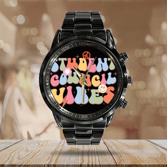 Student Council Vibes, Back To School Calendar Steel Band Watch