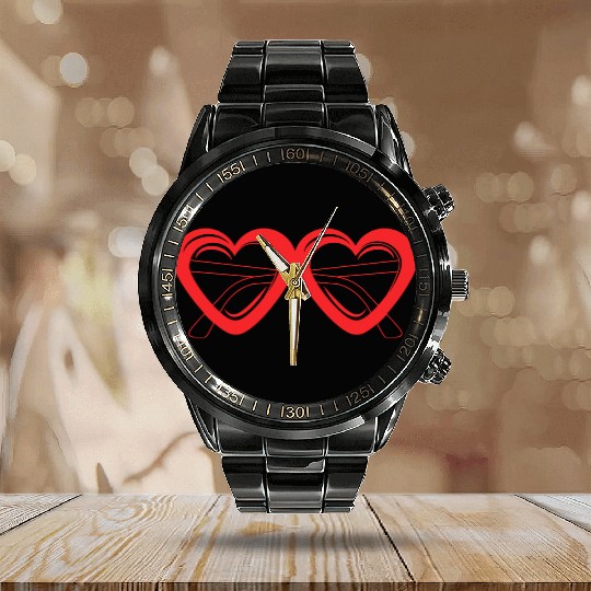 Wedding Gifts - I LOVE YOU Calendar Steel Band Watch