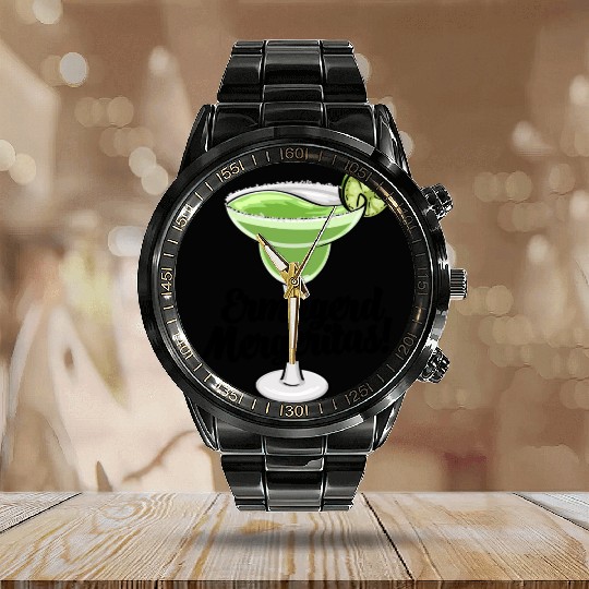Ermagerd Margarita Calendar Steel Band Watch