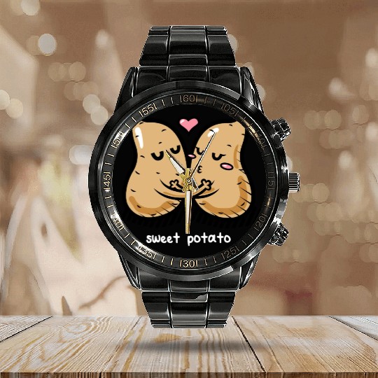 Sweet Potato Calendar Steel Band Watch