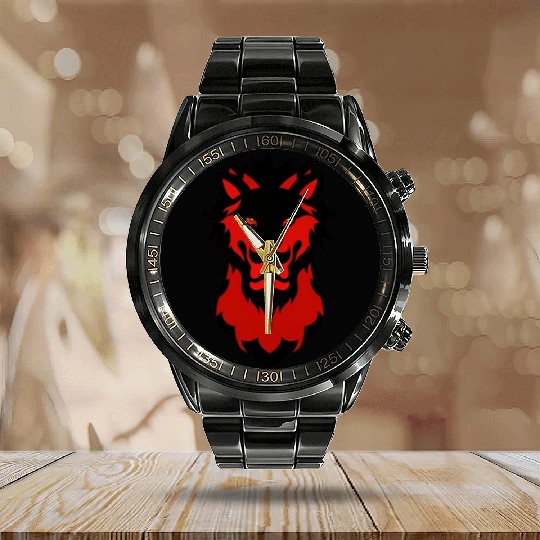 Lion King Calendar Steel Band Watch
