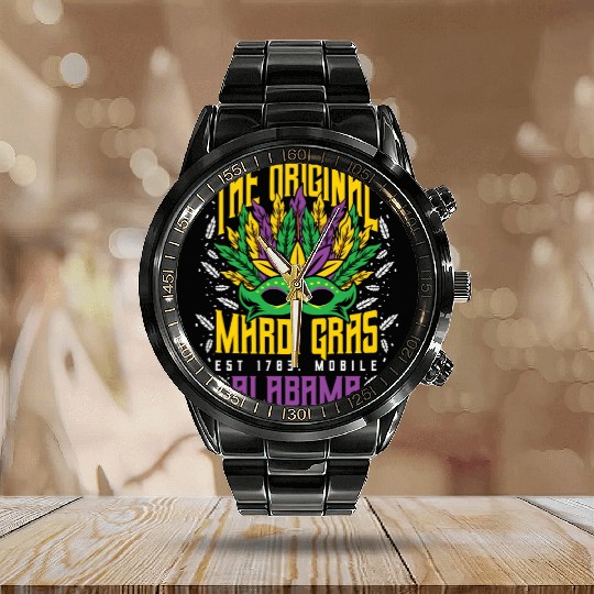The Original Mardi Gras Albm Calendar Steel Band Watch