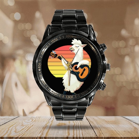 Musical alpaca Calendar Steel Band Watch