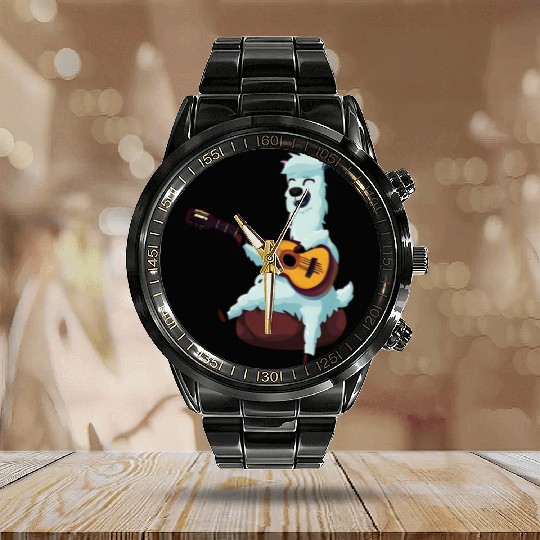 Musical alpaca Calendar Steel Band Watch