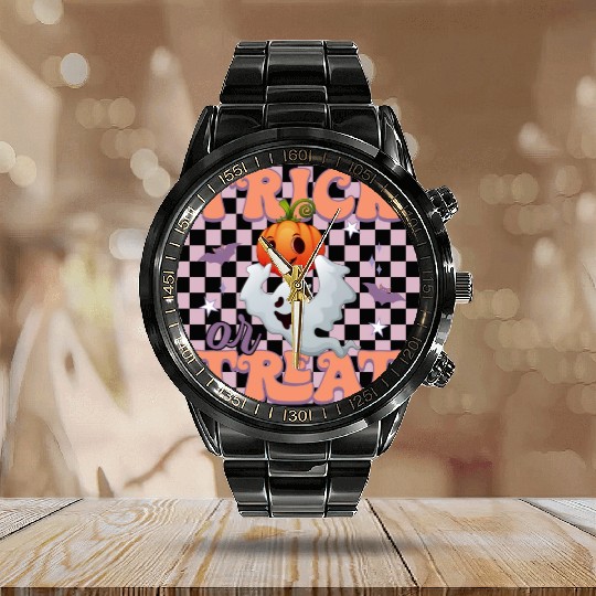 Trick or treat Calendar Steel Band Watch