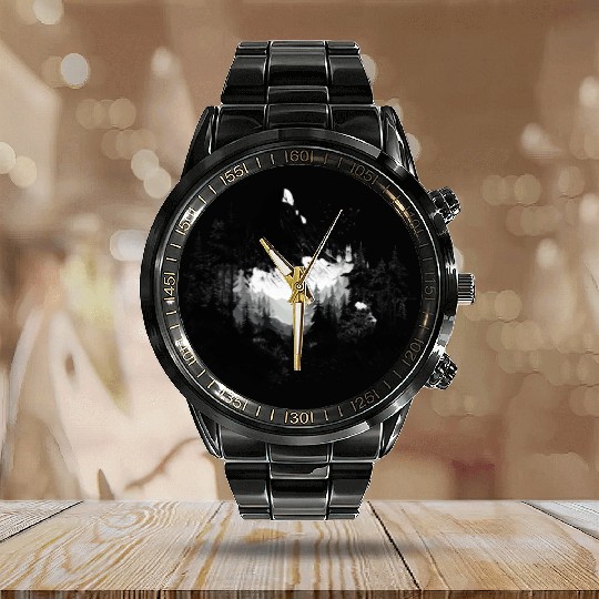 nice hidden place Calendar Steel Band Watch