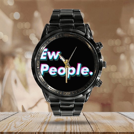 Ew. People. Calendar Steel Band Watch