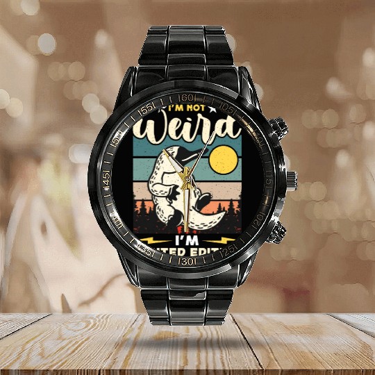 Platypus I'm Not Weird I'm Retro Living Fossil Calendar Steel Band Watch