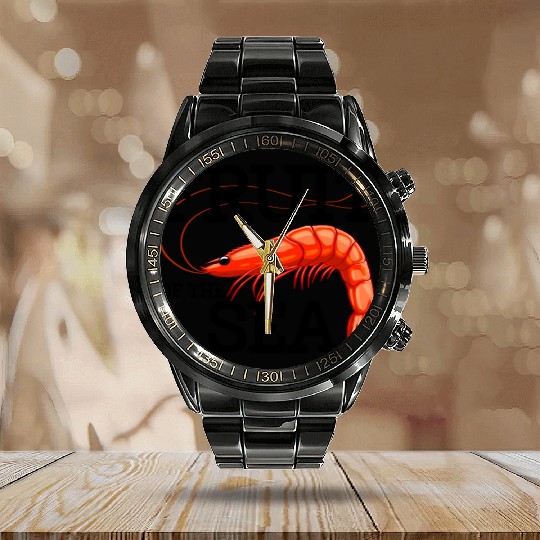 Fruit Of The Sea Calendar Steel Band Watch