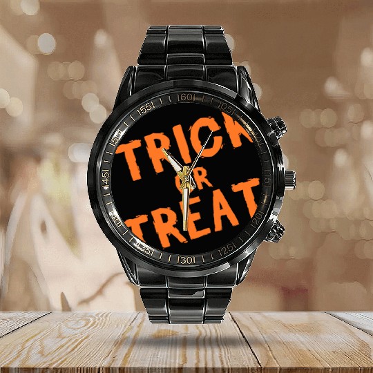 Trick or treat Calendar Steel Band Watch