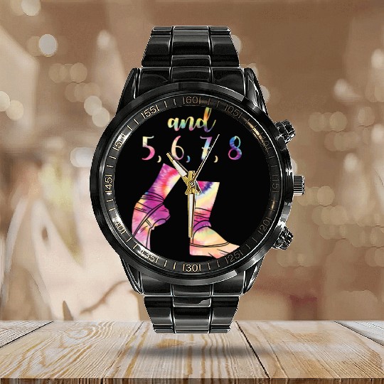 Ballet Vintage And 5,6,7,8 Ballarina Ballet Girl Calendar Steel Band Watch