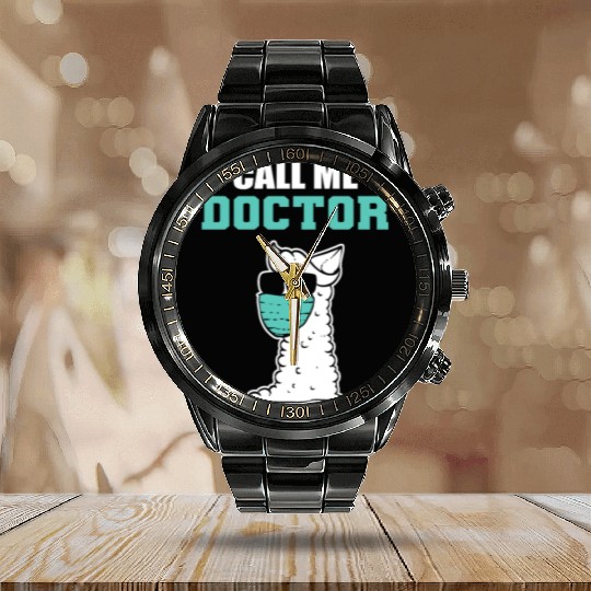 Call me Doctor Harworking Medical Staff Gift Calendar Steel Band Watch