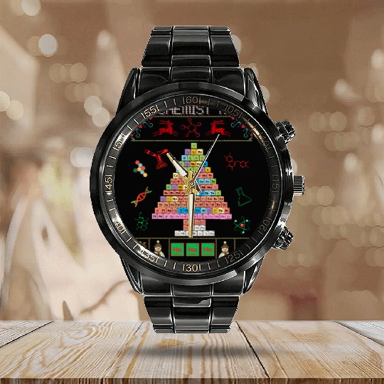 Chemistree Christmas The Perfect Chemistry Calendar Steel Band Watch