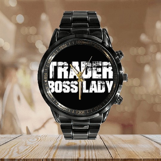 Trader Boss Lady Calendar Steel Band Watch