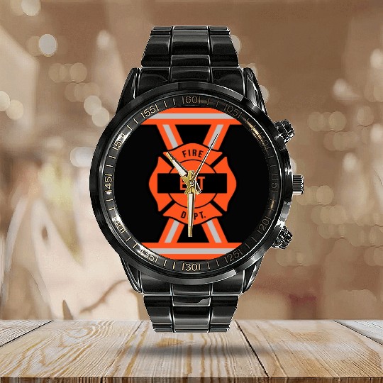 EMT emergency medical technician Calendar Steel Band Watch