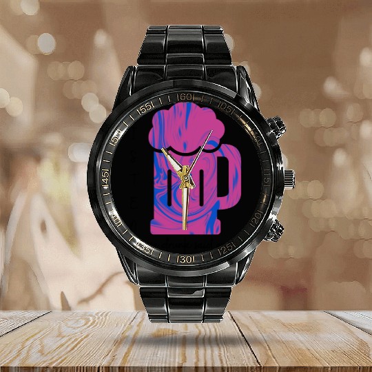 cool design party funny wise saying quote Calendar Steel Band Watch