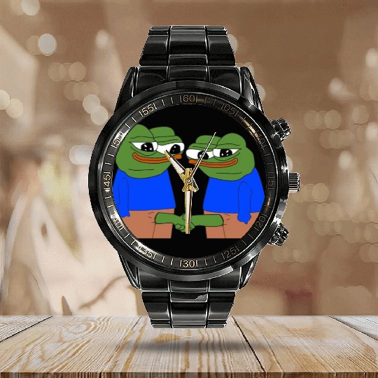 Funny Goofy Ahh Calendar Steel Band Watch