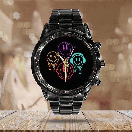 NERD goofy ahh Calendar Steel Band Watch