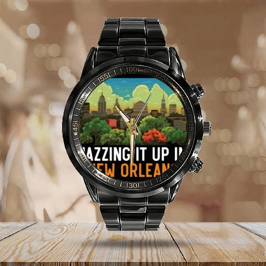 New Orleans Louisiana USA America United States Calendar Steel Band Watch