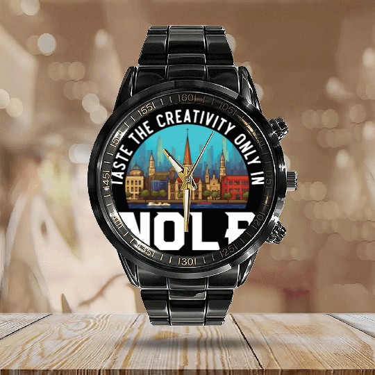 New Orleans Louisiana USA America United States Calendar Steel Band Watch