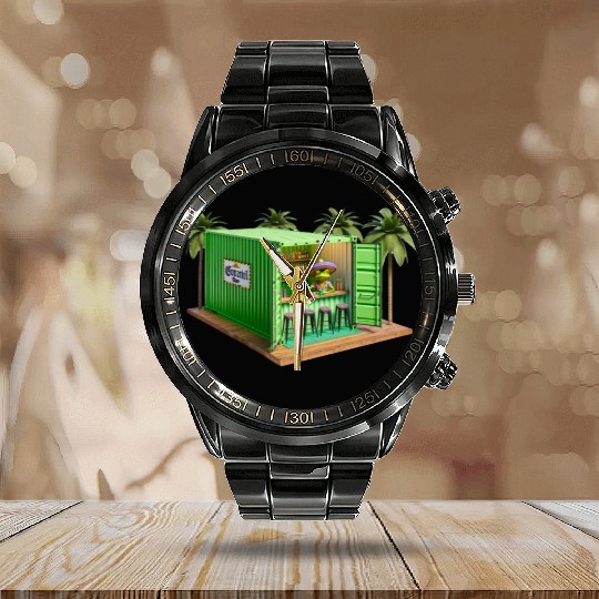 Saebox Margarita Collection IV Calendar Steel Band Watch