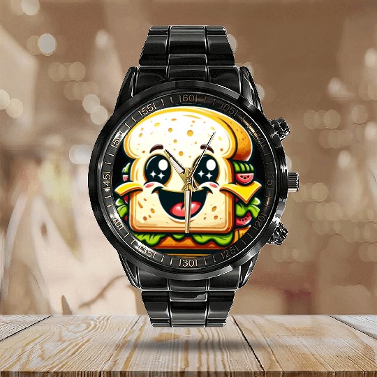 Laughing Sandwich – Lunchtime laughter Calendar Steel Band Watch