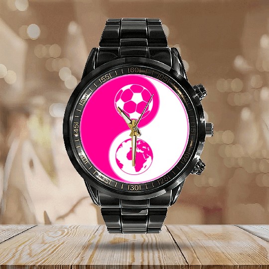 soulofsoccer joyful balance Calendar Steel Band Watch