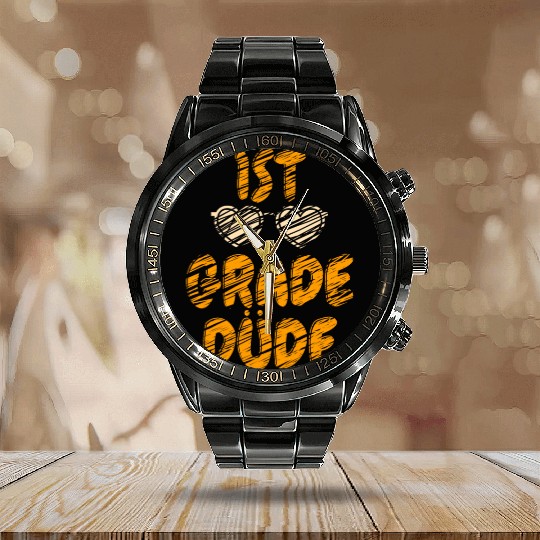 Kindergarten Teacher Funny Student 1st Graduation Calendar Steel Band Watch