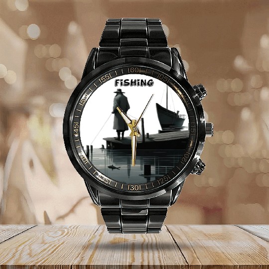 My retirement plan: fishing until the end of my da Calendar Steel Band Watch