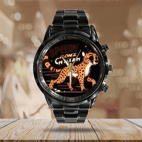 Cheetah: Speedy GonzCheetah Calendar Steel Band Watch