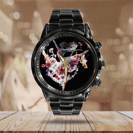 transparent ballet girl world ballet day Calendar Steel Band Watch